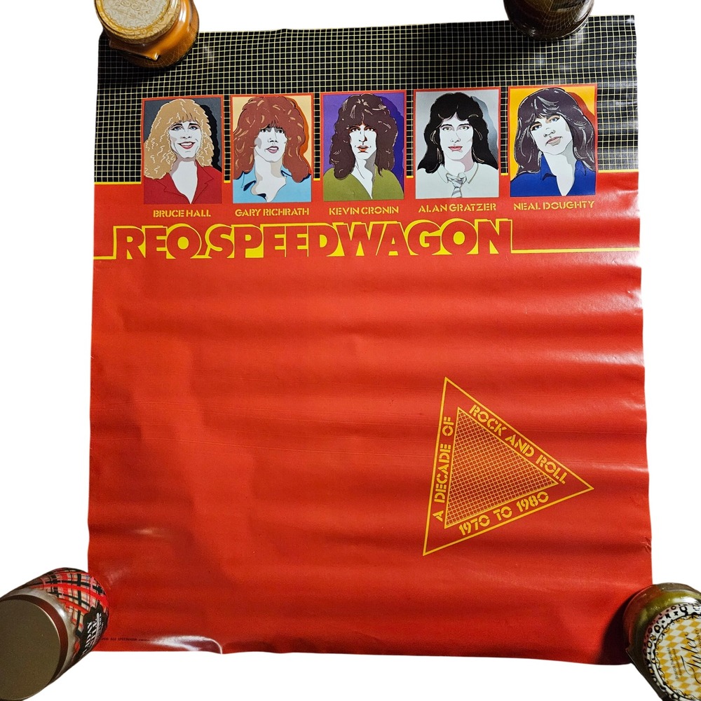 REO Speedwagon A Decade‎ Of Rock And Roll 1970 To 1980 24x27 Promo Album Poster